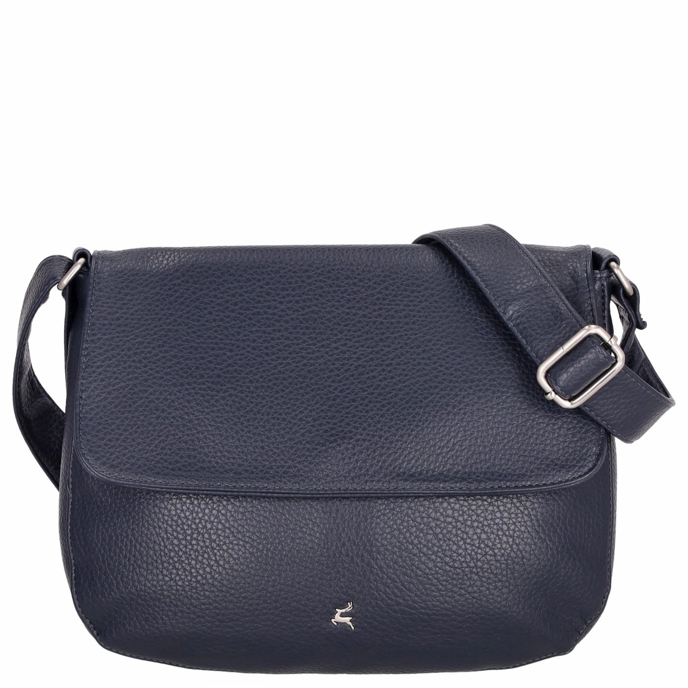 Prato Umhängetasche S055-G darkblue, Damen Handtasche blau aus Kunstleder