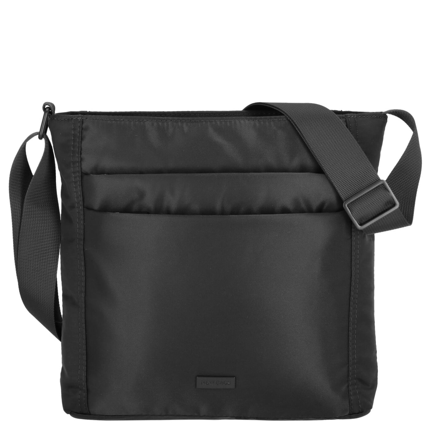 New Bags Umhängetasche NB-9132 black, Damen Handtasche schwarz aus Nylon