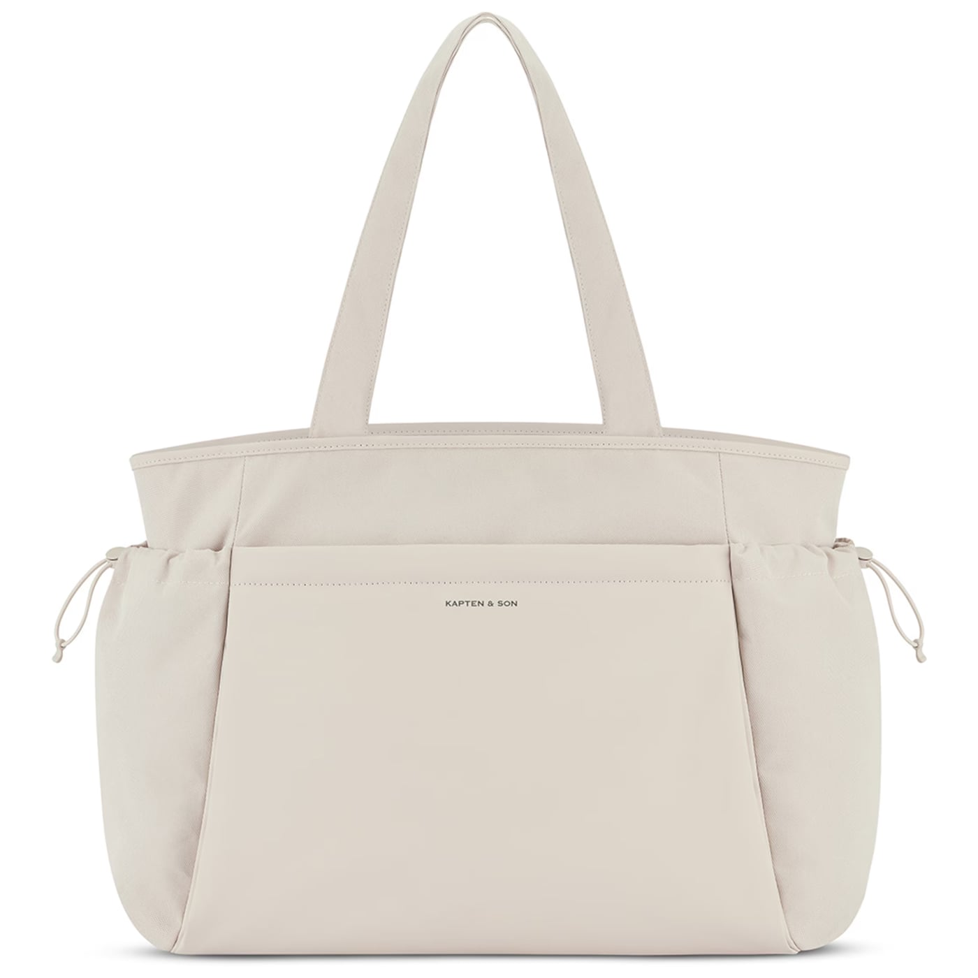 Kapten & Son Shopper Hellvi Pro Large sandstone, Damen Handtasche beige aus Kunstleder,
