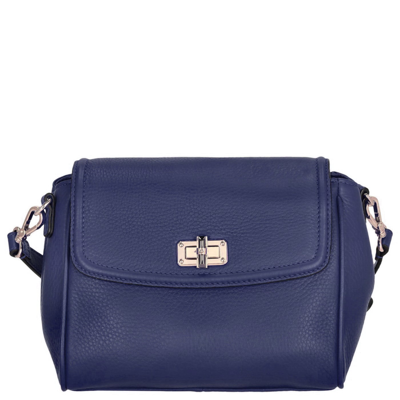 Palio Umhängetasche Rosalie Crossbag 12122 dark blue, Damen Handtasche blau aus Leder