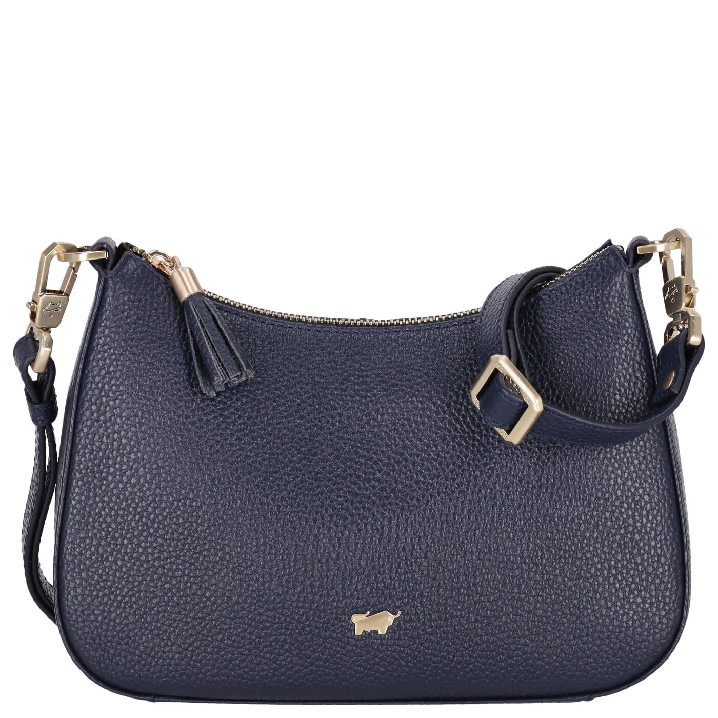 Braun Büffel Umhängetasche Hanna Mini Bag navy, Damen Handtasche blau aus Leder